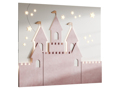 Kids wall panel 2 3D Model