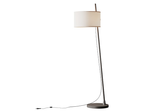 MILAN Linood E27 Wood Floor Lamp 3D Model