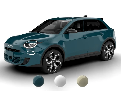 Fiat 600 Petrol 2026 3D Model
