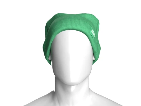 Chapeau c&ocirc;tel&eacute; pour hommes avec patch lat&eacute;ral Modèle 3D