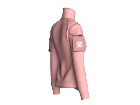 Girls Tactical Jacket With Zip Pocket 3D Model