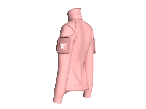 Girls Tactical Jacket With Zip Pocket 3D Model