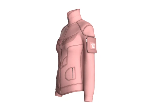 Girls Tactical Jacket With Zip Pocket 3D Model