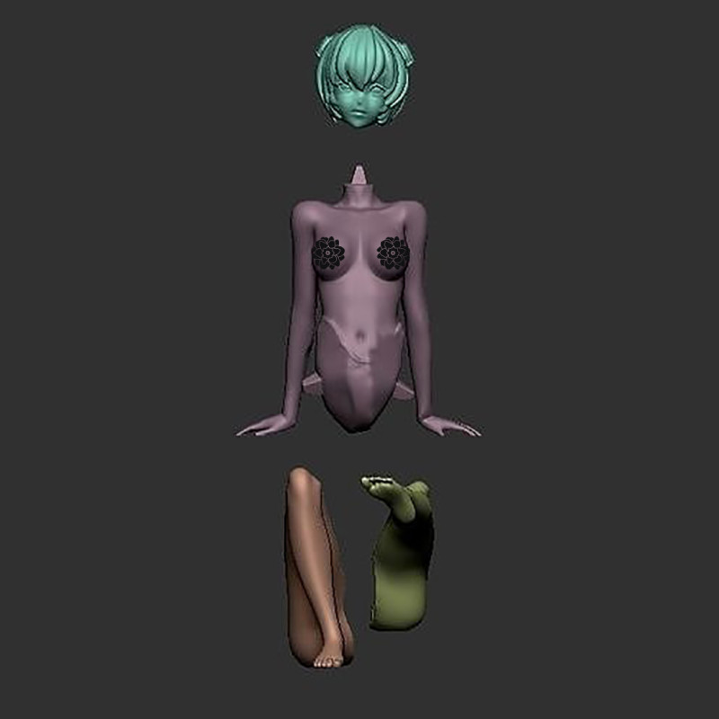 Rei Ayanami 3D Print Model .c4d .max .obj .3ds .fbx .stl .blend