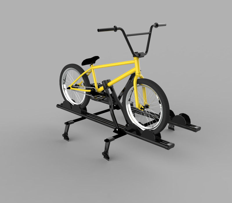 रूफ बाइक रैक कैरियर 3D मॉडल .c4d .max .obj .3ds .fbx .stl .blend