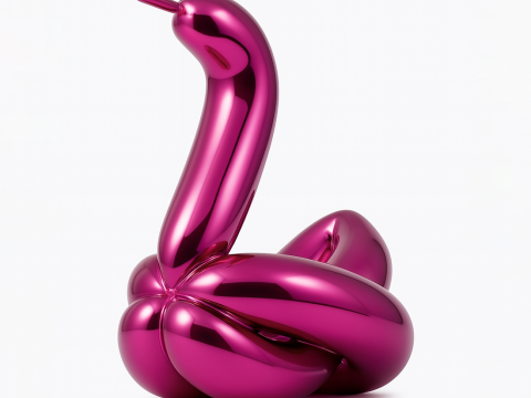 3D Printing Glam Swan Balloon Decoration Props Second Life toy Modelo 3D