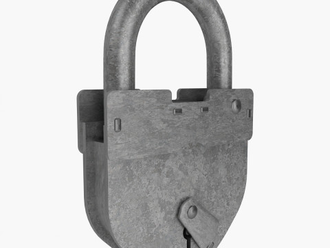 Vintage Padlock 3D Model