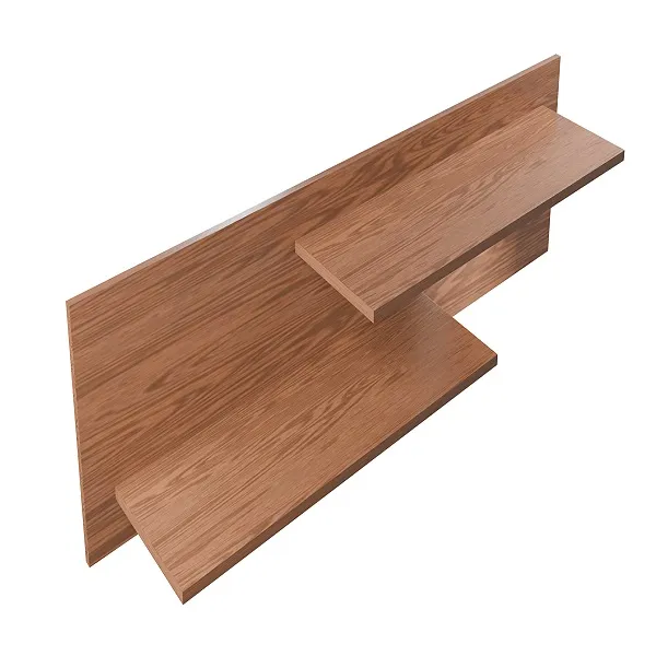 Shelving Wall Wooden 3D Model .c4d .max .obj .3ds .fbx .stl .blend