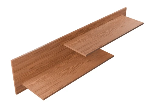 Shelving Wall Wooden 3D Model