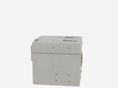 3D Premium Stainless Steel Bank Deposit Box Security Features and 3D Model