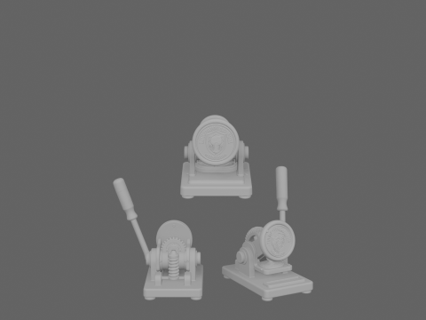 Professional Bronze Bank Seal Embosser Engraved Logo 3D Model