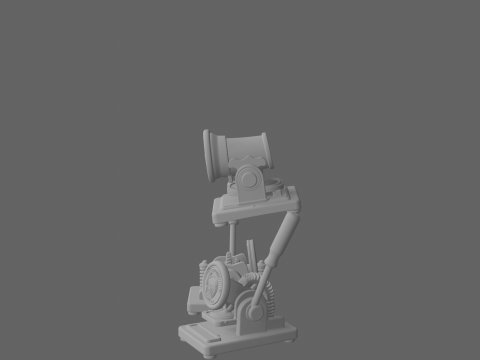 Professional Bronze Bank Seal Embosser Engraved Logo 3D Model