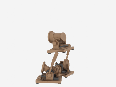 Professional Bronze Bank Seal Embosser Engraved Logo 3D Model