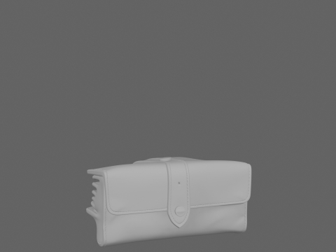 3D Leather Personal Finance Checkbook Holder Card Slots and Pen 3D Model