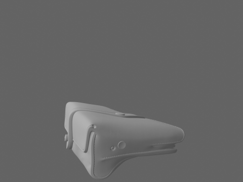 3D Leather Personal Finance Checkbook Holder Card Slots and Pen 3D Model