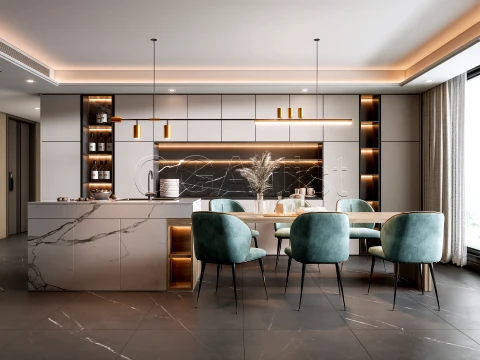 Dining room 1 3D Модель