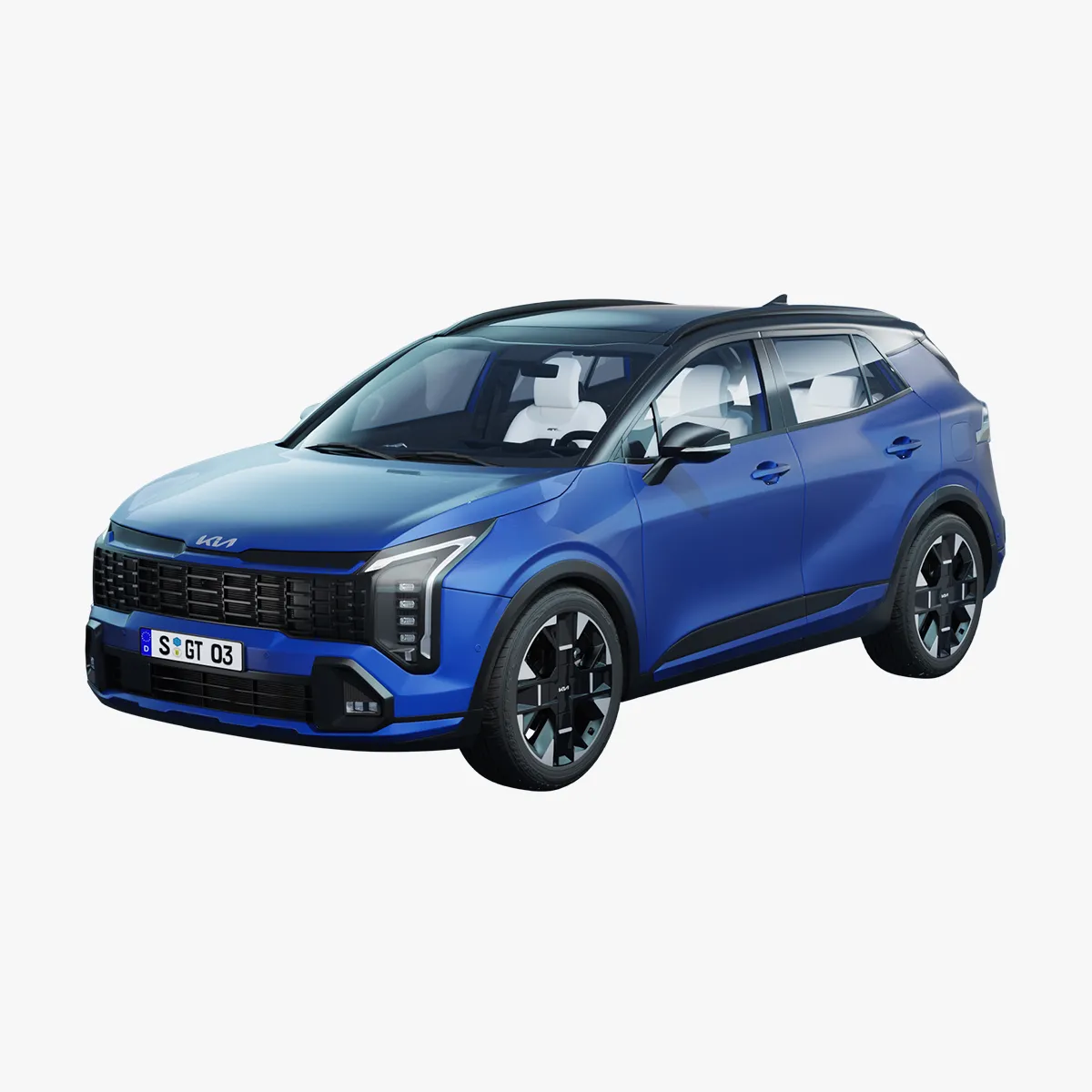 Kia Sportage GT-Line 2026 with interior 3D Model .c4d .max .obj .3ds .fbx .stl .blend 