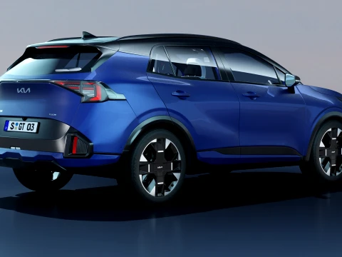 Kia Sportage GT-Line 2026 with interior 3D Model