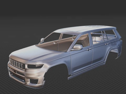 Jeep Grand Cherokee L 2021 Body STL 3D Model