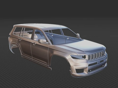 Jeep Grand Cherokee L 2021 Body STL 3D Model