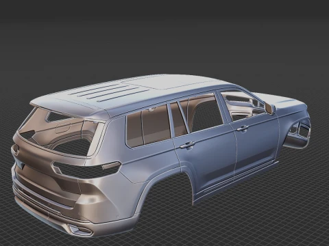 Jeep Grand Cherokee L 2021 Body STL 3D Model