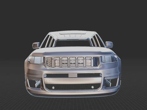 Jeep Grand Cherokee L 2021 Body STL 3D Model