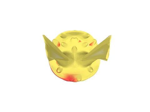 Red hole mushroom 3D Model