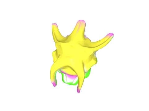 Monster yellow pink 3D Model