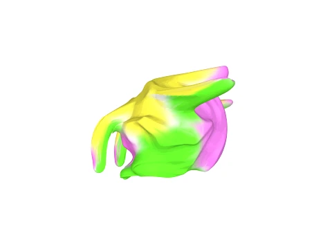 Monster yellow pink 3D Model