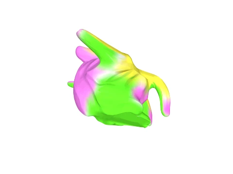 Monster yellow pink 3D Model