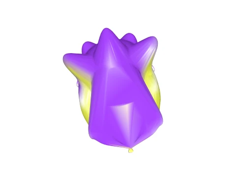 Monster yellow blue 3D Model