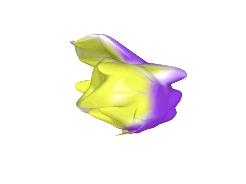 Monster yellow blue 3D Model