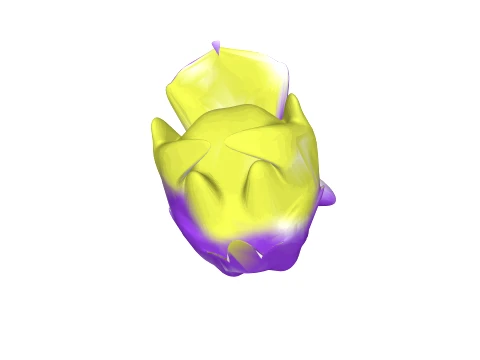 Monster yellow blue 3D Model