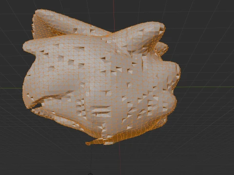 Monster yellow blue 3D Model