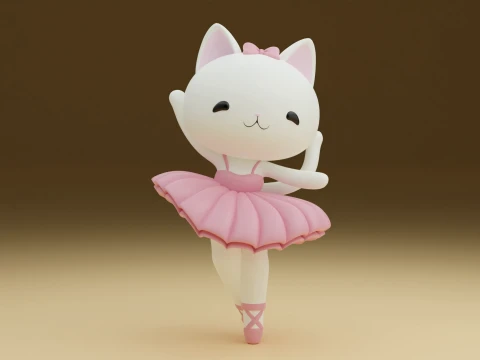 Kitty 3D 打印模型