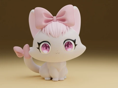 Kitty 3D 打印模型