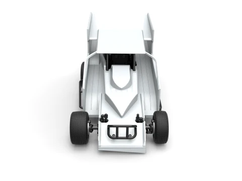 Northeast Outlaw Dirt Modified stock car V1 Scale 1 to 25 3D Print Model