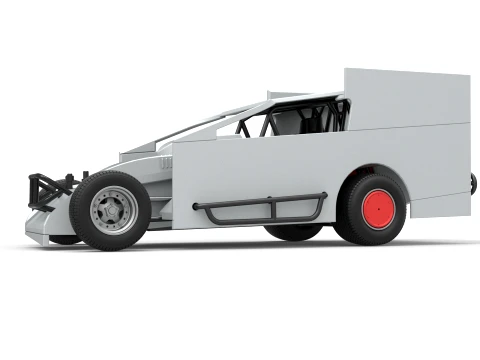 Northeast Outlaw Dirt Modified stock car V1 Scale 1 to 25 3D Print Model