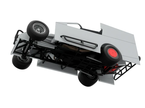 Northeast Outlaw Dirt Modified stock car V1 Scale 1 to 25 3D Print Model