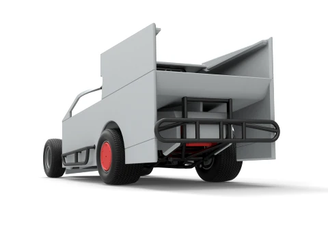 Northeast Outlaw Dirt Modified stock car V1 Scale 1 to 25 3D Print Model