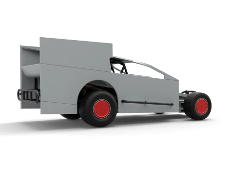 Northeast Outlaw Dirt Modified stock car V1 Scale 1 to 25 3D Print Model