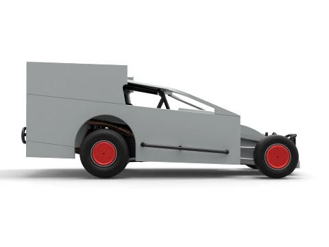 Northeast Outlaw Dirt Modified stock car V1 Scale 1 to 25 3D Print Model