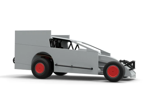 Northeast Outlaw Dirt Modified stock car V1 Scale 1 to 25 3D Print Model