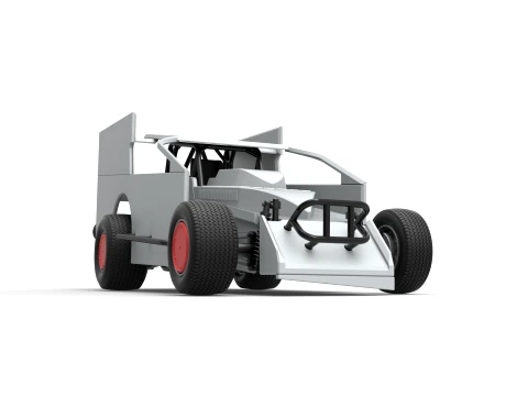 Northeast Outlaw Dirt Modified stock car V1 Scale 1 to 25 3D Print Model