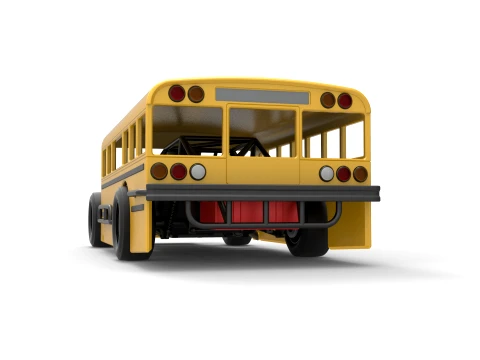 Outlaw Figure 8 Modified stock car as School bus Scale 1 to 25 3D Print Model