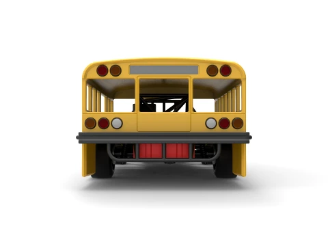 Outlaw Figure 8 Modified stock car as School bus Scale 1 to 25 3D Print Model