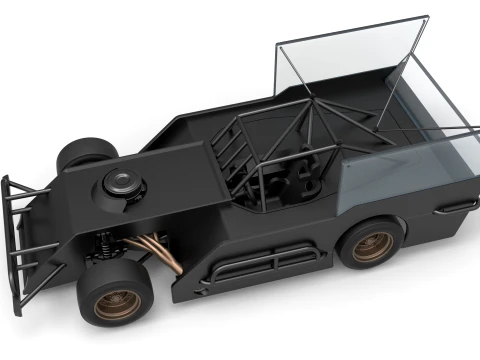 Outlaw Figure 8 Modified stock car Version 1 Scale 1 to 25 3D Print Model