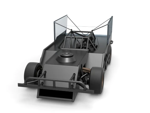 Outlaw Figure 8 Modified stock car Version 1 Scale 1 to 25 3D Print Model