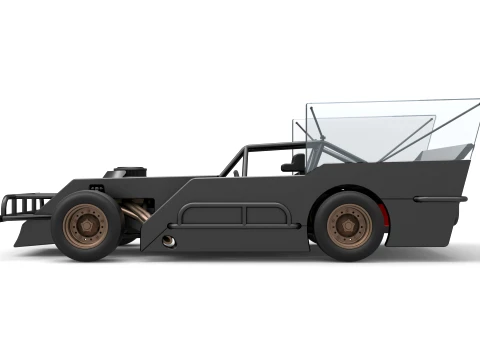 Outlaw Figure 8 Modified stock car Version 1 Scale 1 to 25 3D Print Model