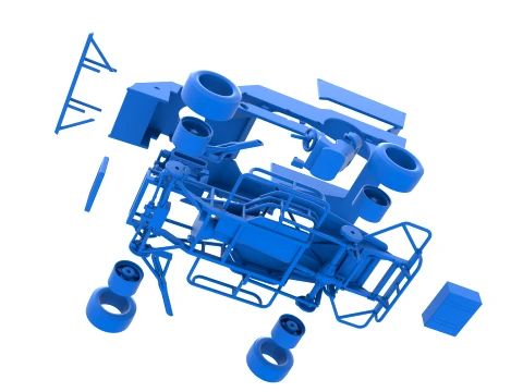 Outlaw Figure 8 Modified stock car Version 1 Scale 1 to 25 3D Print Model